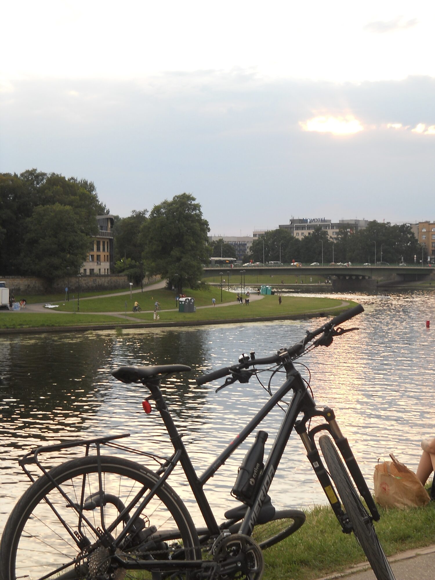 By the river